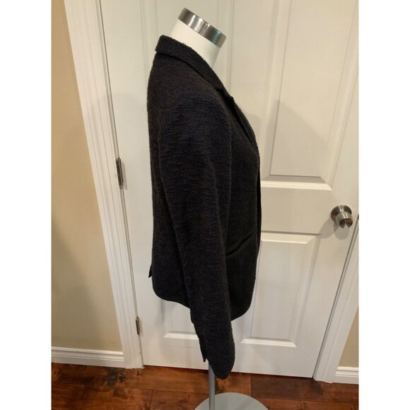 Cartonnier Anthropologie Navy Blue Textured Single Button Blazer, Size 10 - Picture 3 of 6